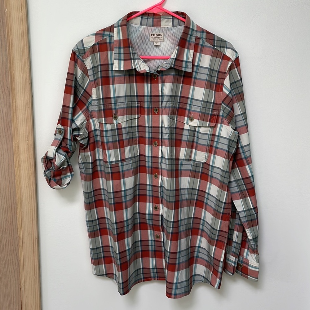Filson shirt Womans XL Vented Plaid Button